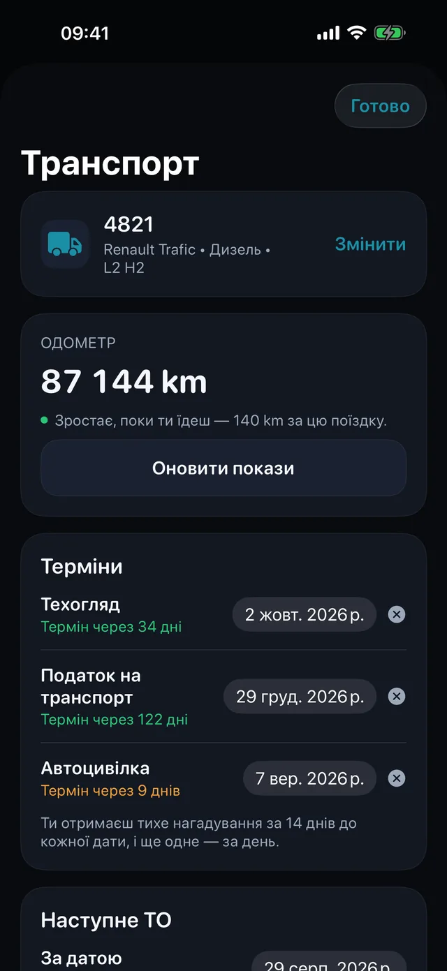 Транспорт — Техогляд, дорожній податок і страховка — перш ніж наздоженуть.