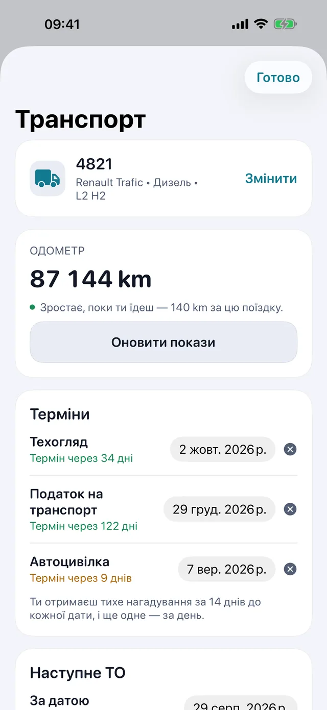 Транспорт — Техогляд, дорожній податок і страховка — перш ніж наздоженуть.