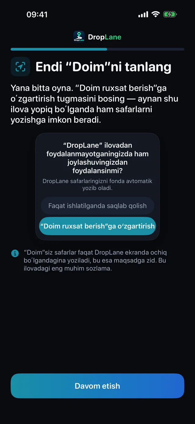 Endi “Doim”ni tanlang